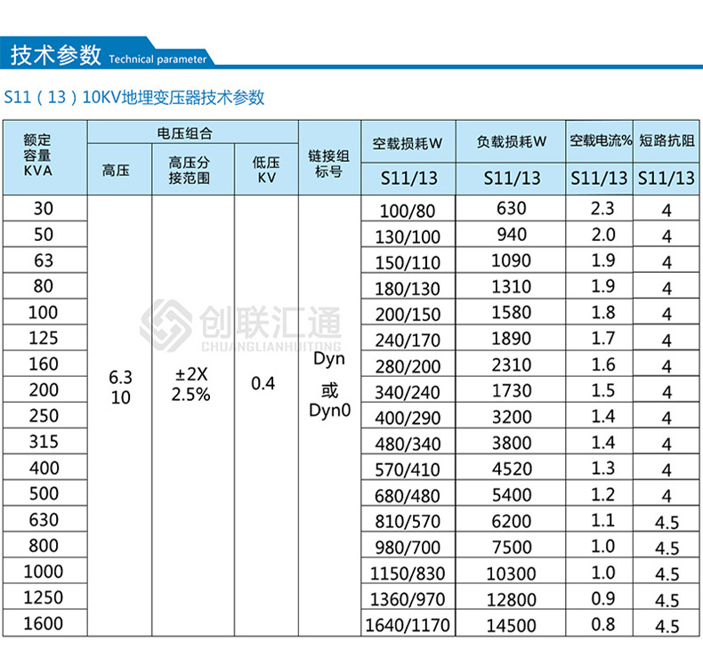S11-MRD地埋式變壓器 高壓油浸 電力變壓器 變壓器廠家直銷特惠-創(chuàng)聯匯通示例圖3